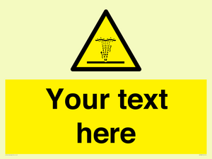 Custom warning geyser water jet